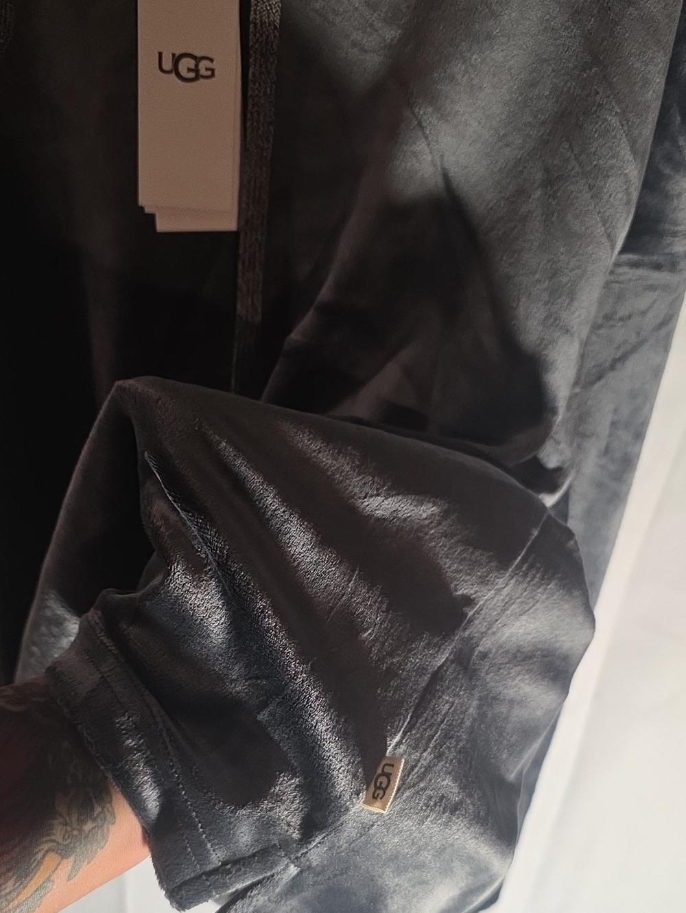 UGG Velour Hoodie - Charcoal Gray - Picture 4 of 4